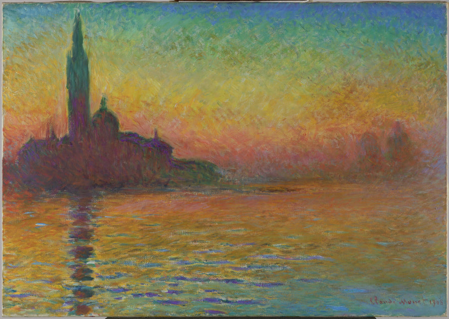 San Giorgio Maggiore o zmierzchu W1768 - Claude Monet