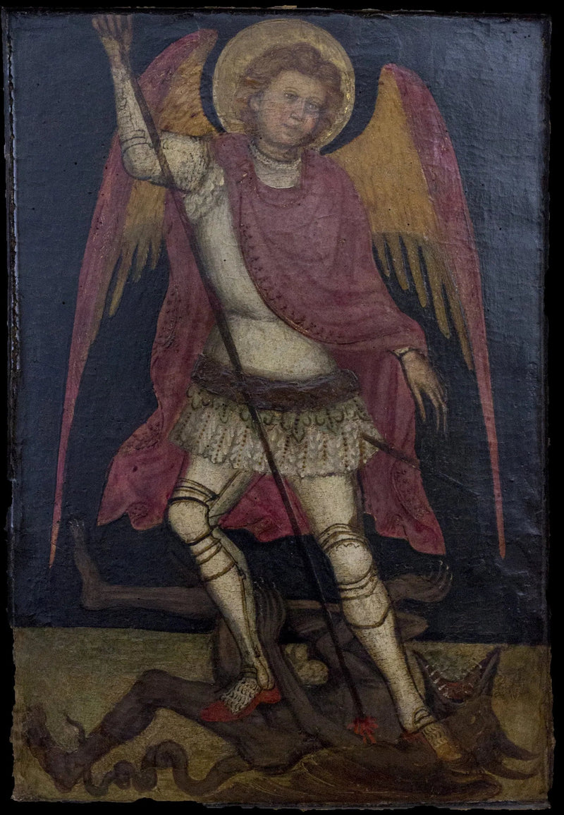 San Michele Arcangelo walczy z Szatanem - Guariento di Arpo