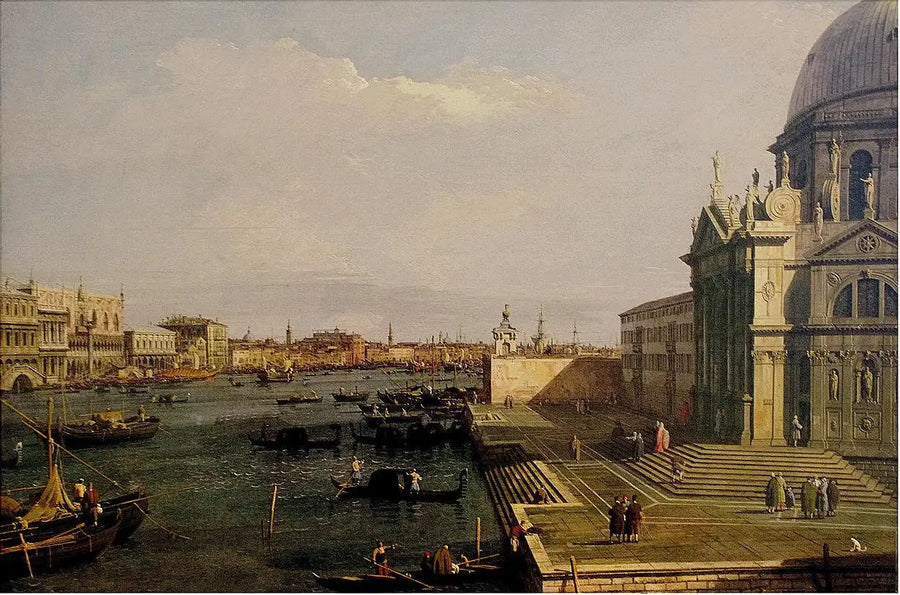 Santa Maria della Salute i Riva degli Schiavoni, Wenecja - Canaletto