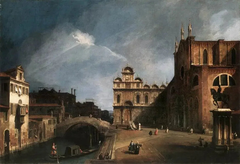 Santi Giovanni e Paolo oraz Scuola di San Marco - Canaletto