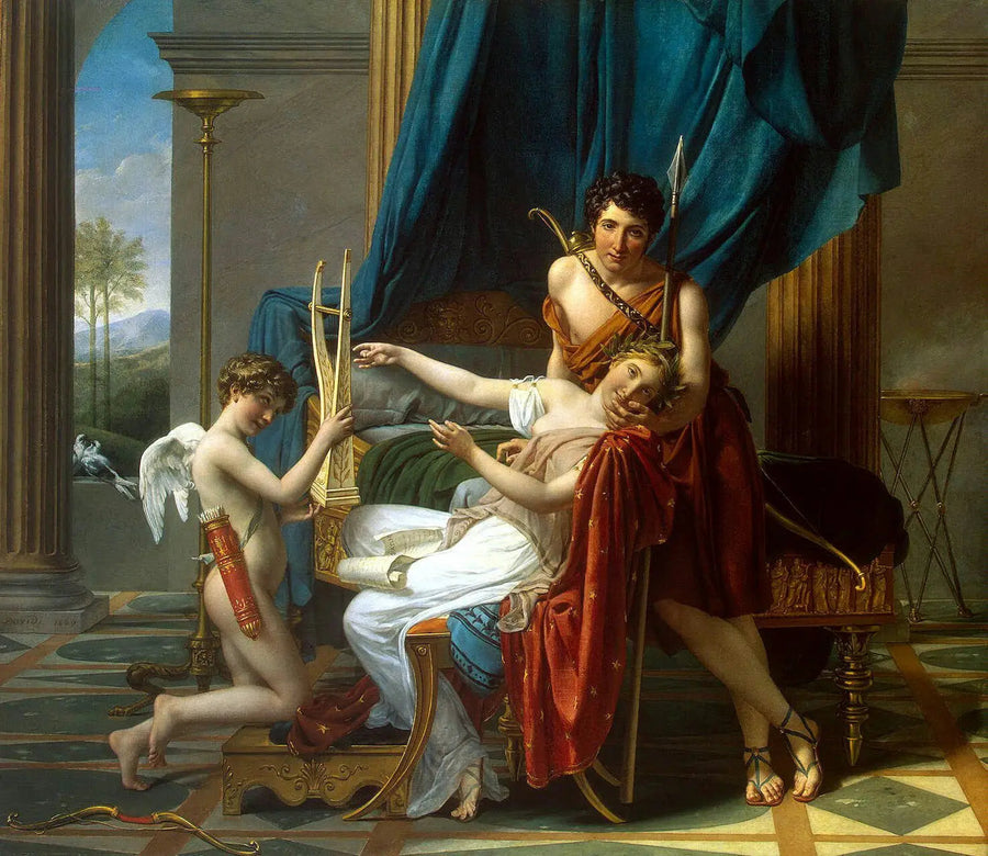 Sapho, Phaon i Miłość - Jacques-Louis David