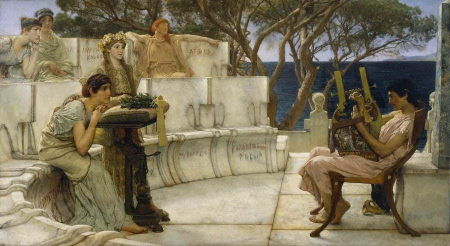 Sappho i Alcée - Lawrence Alma-Tadema