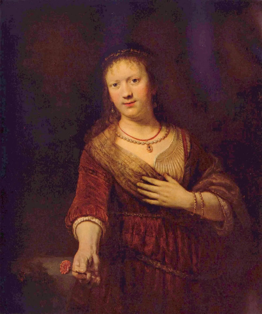 Saskia w Kwiatach - Rembrandt