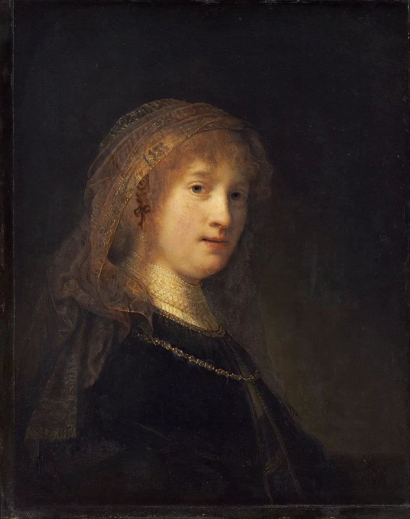 Saskia van Uylenburgh, żona artysty - Rembrandt