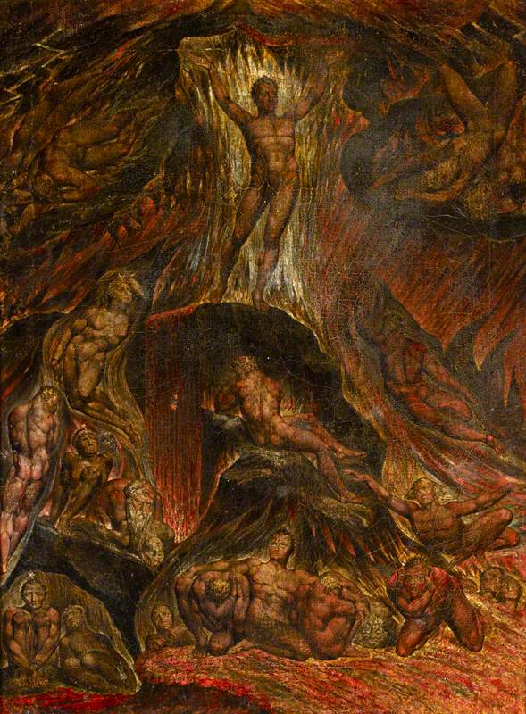 Szatan wzywający swoje legiony (fragment z „Piekła utraconego” Johna Miltona) - William Blake