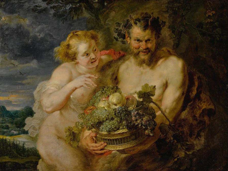 Satyry i Bacchantka - Peter Paul Rubens