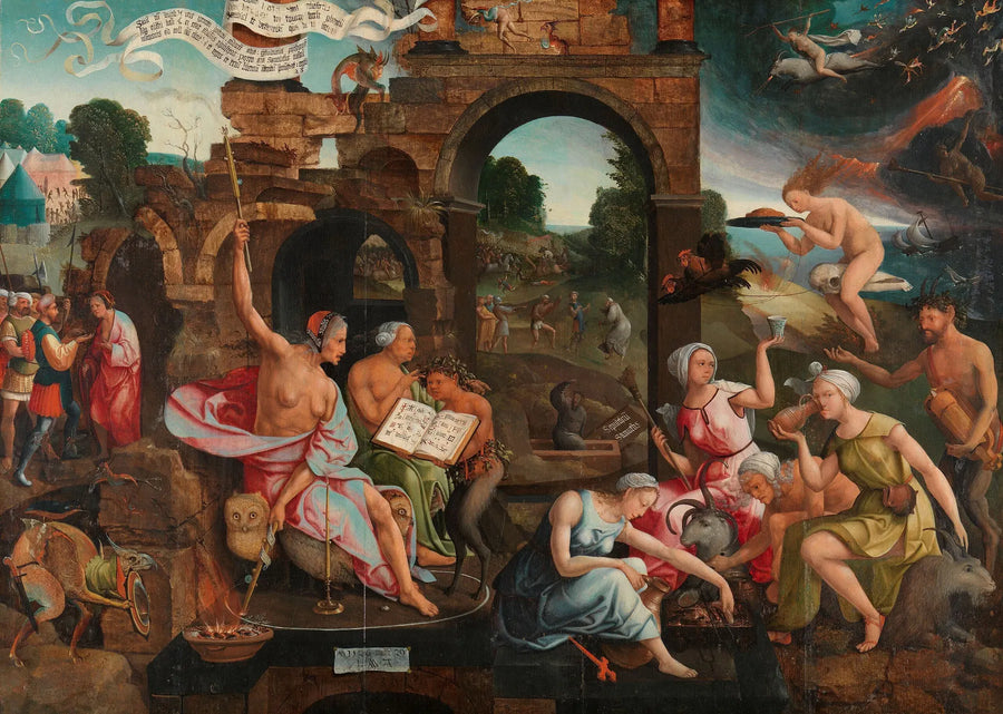  Saul i czarownica z Endor - Jacob Cornelisz van Oostsanen