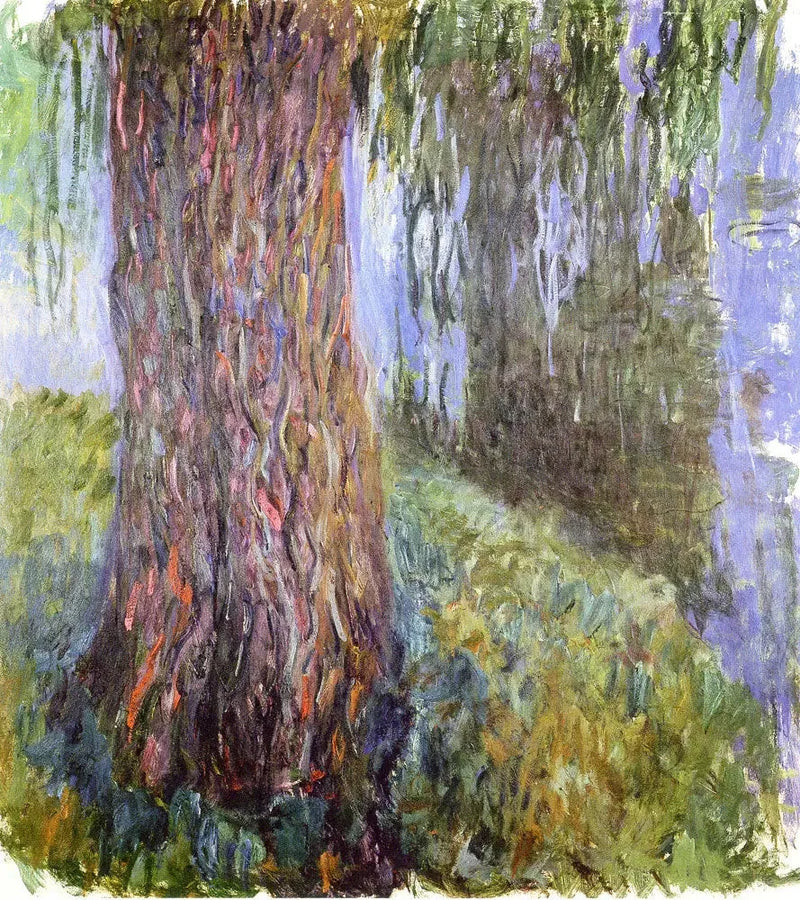 Wierzba płacząca i staw z nenufarami - Claude Monet