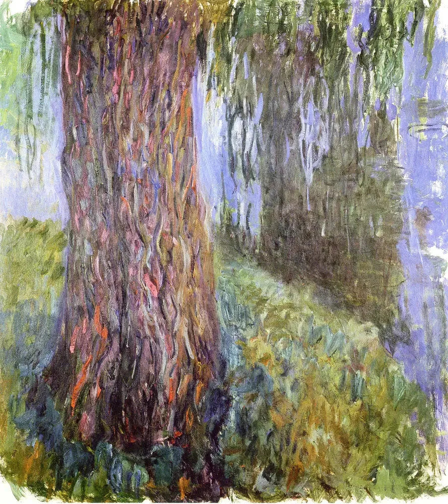Wierzba płacząca i staw z nenufarami - Claude Monet