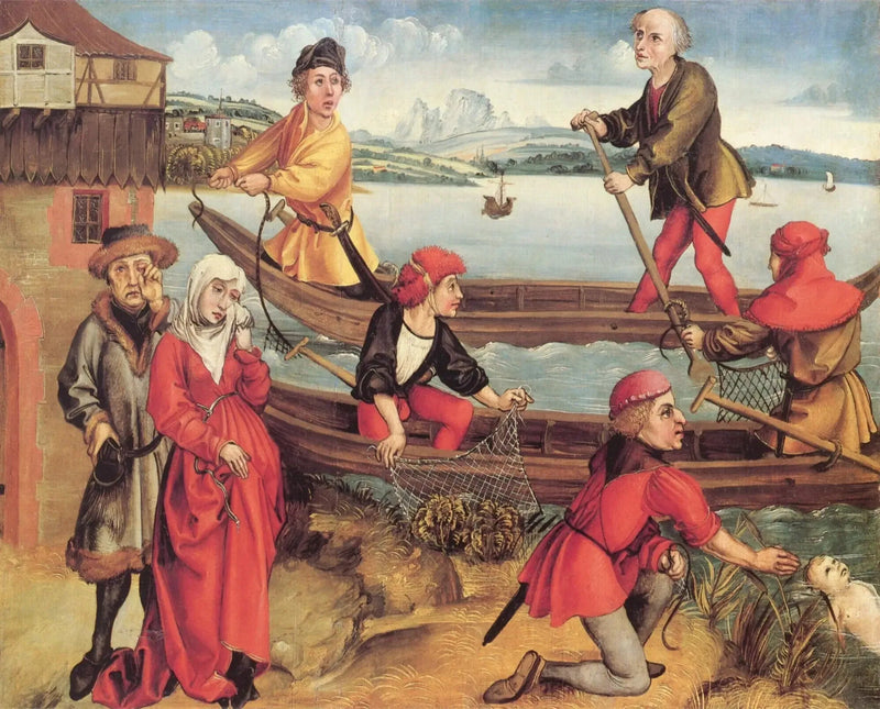 Cudowne ocalenie utopionego chłopca z Bregenz - Albrecht Dürer