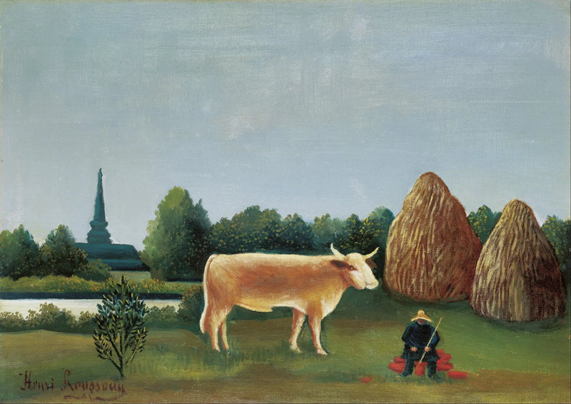 Scena w Bagneux, na obrzeżach Paryża - Henri Rousseau
