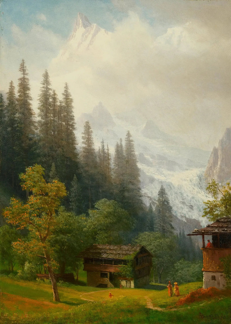 Scena alpejska - Albert Bierstadt