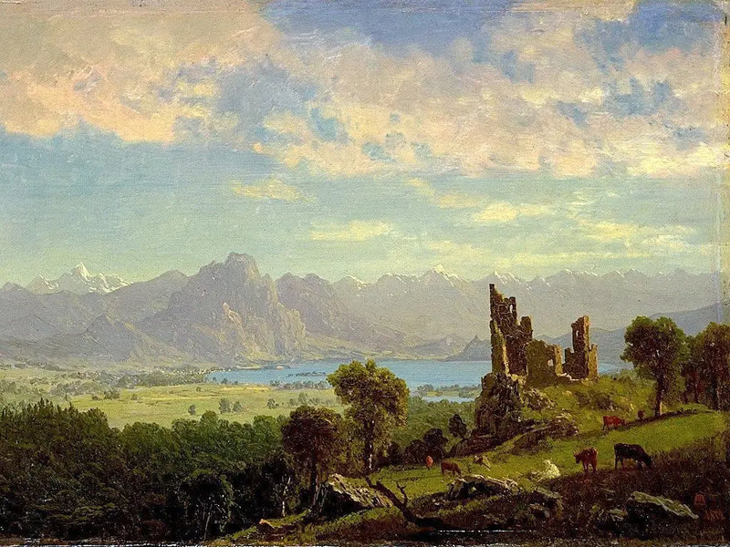 Scena w Tyrolu - Albert Bierstadt
