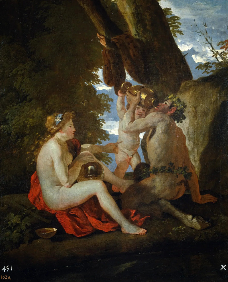 Scena biesiadna - Nicolas Poussin
