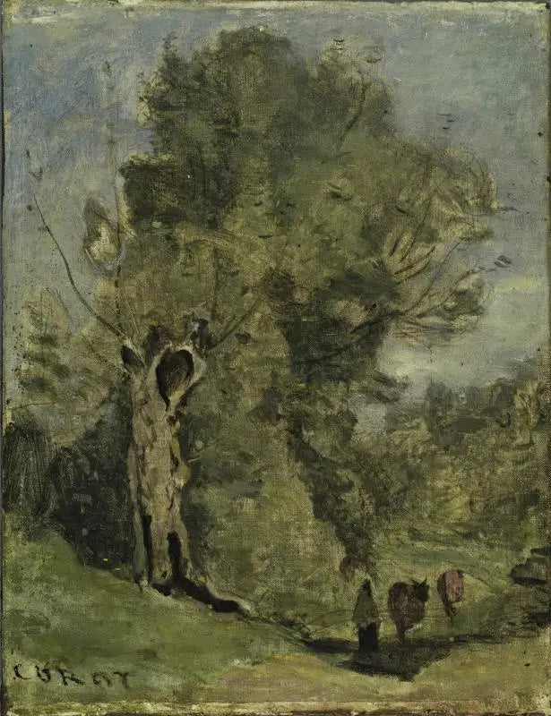 Scena leśna - Jean-Baptiste Camille Corot