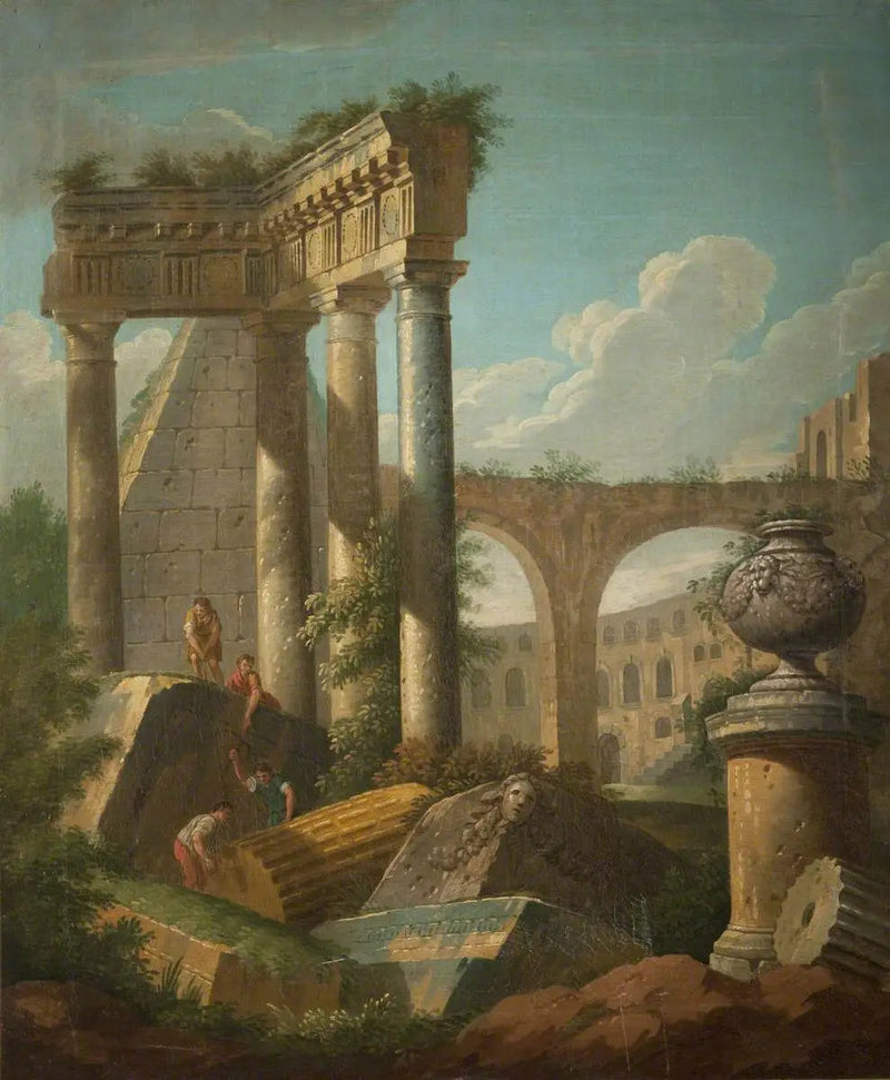 Klasyczna scena (Świątynia w ruinie) - Giovanni Paolo Panini