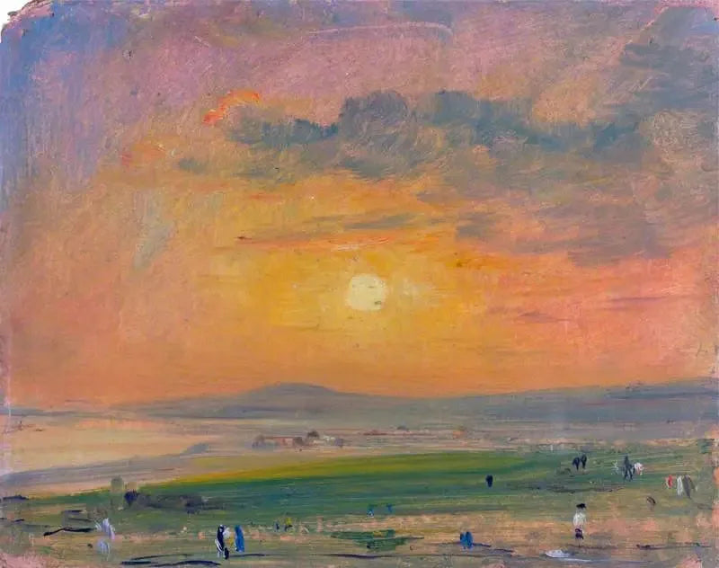 Scena nadmorska w Brighton, wieczór - John Constable