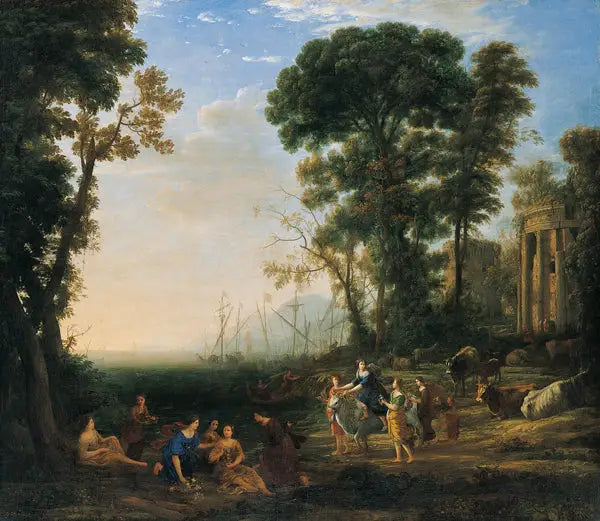 Scena nadmorska z Europą i bykiem - Claude Lorrain
