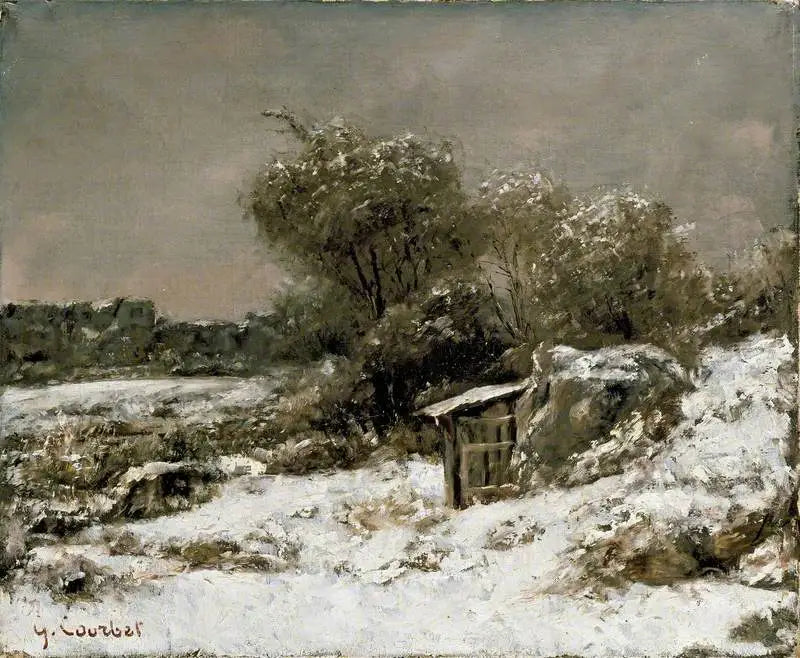Scena zimowa - Gustave Courbet