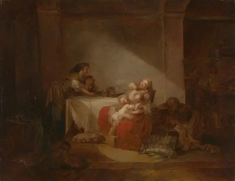 Scena wewnętrzna - Jean-Honoré Fragonard