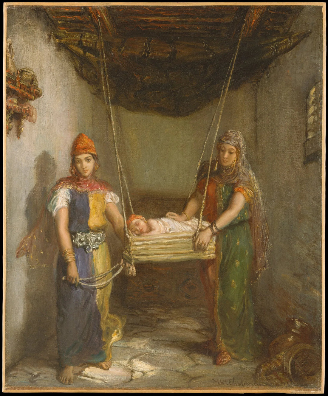 Scena w dzielnicy żydowskiej w Constantine - Théodore Chassériau