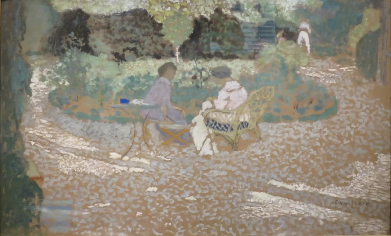 Scena w ogrodzie - Édouard Vuillard