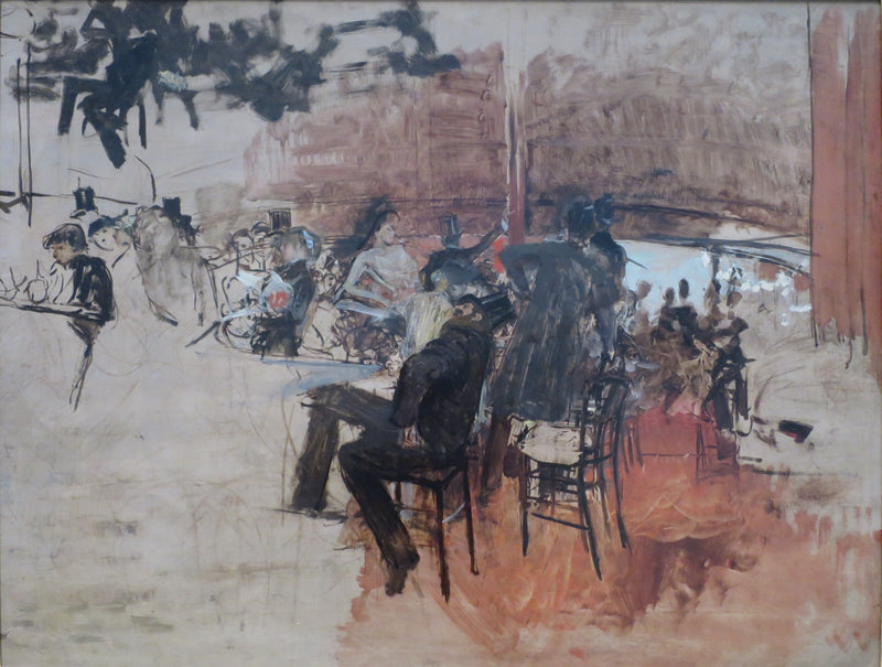 Scena kawowa - Giovanni Boldini