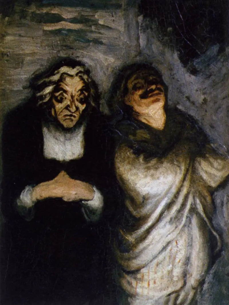 Scena komediowa - Honoré Daumier