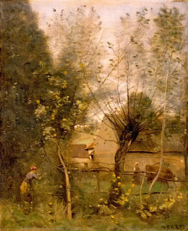 Scena wiejska - Jean-Baptiste Camille Corot