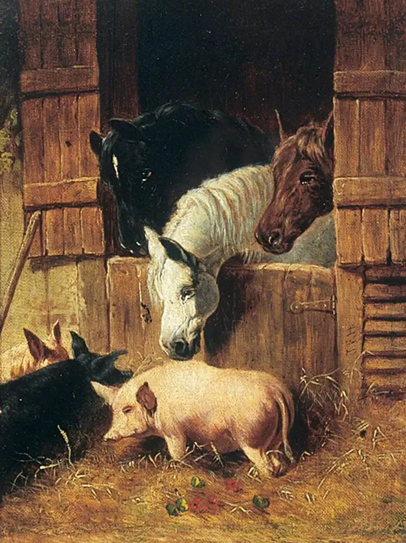 Scena wiejska - John Frederick Herring, Sr.