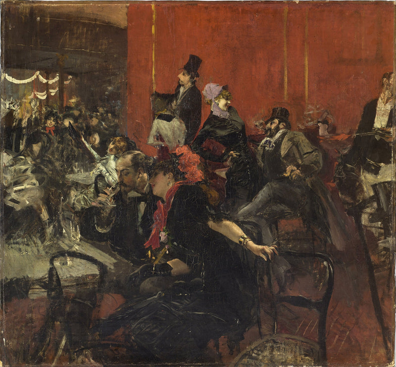 Scena świętowania w Moulin-Rouge - Giovanni Boldini