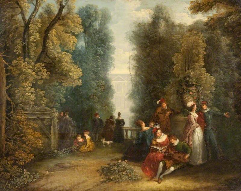 Scena ogrodowa - Antoine Watteau