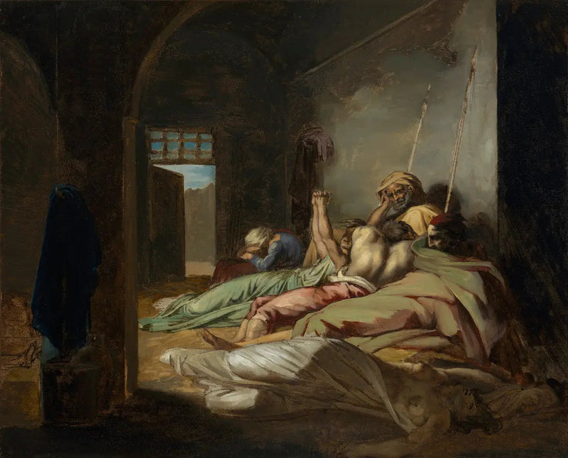 Scena epidemii żółtej febry w Kadyksie - Théodore Géricault
