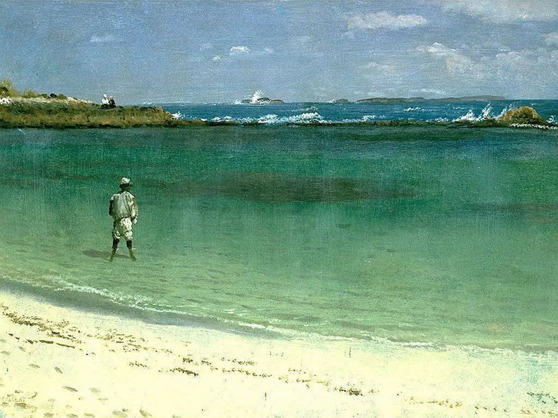 Scena z wybrzeża Antyli - Albert Bierstadt