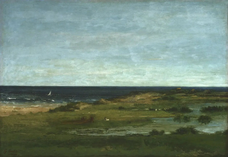 Scena wybrzeża - Gustave Courbet