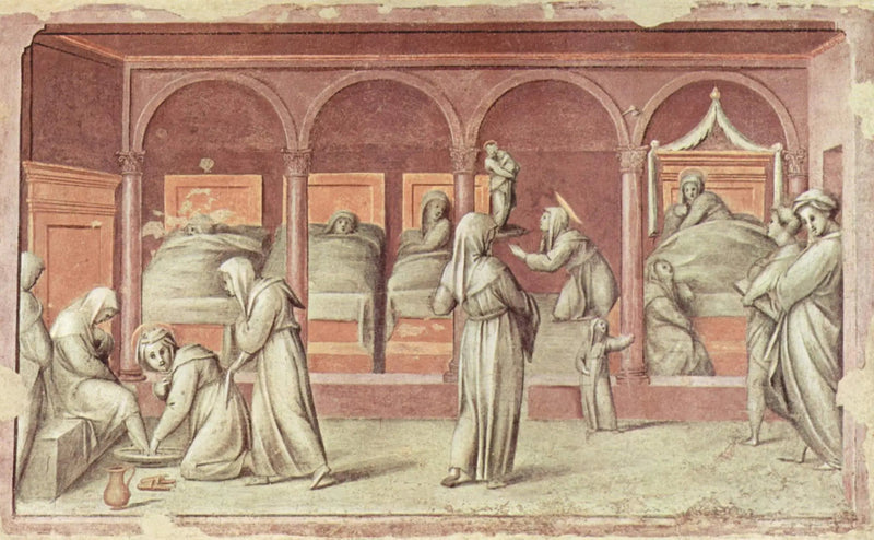 Scena z życia w szpitalu - Pontormo