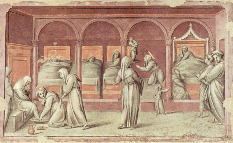 Scena z życia w szpitalu - Pontormo