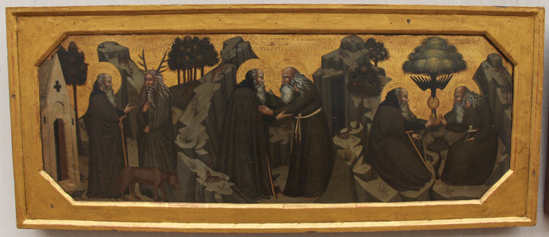 scena z życia Paula z Theby i Antoniego Abate - Bartolo di Fredi