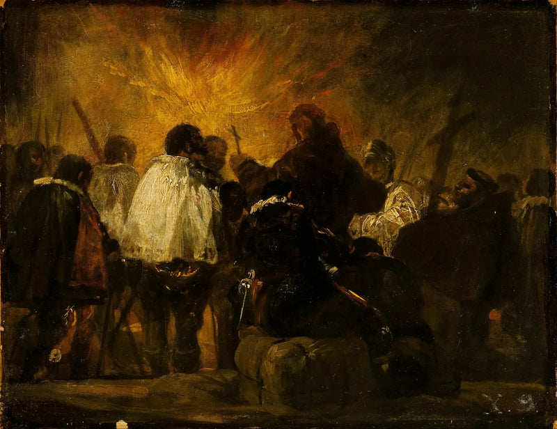 Scena nocna Inkwizycji - Francisco de Goya