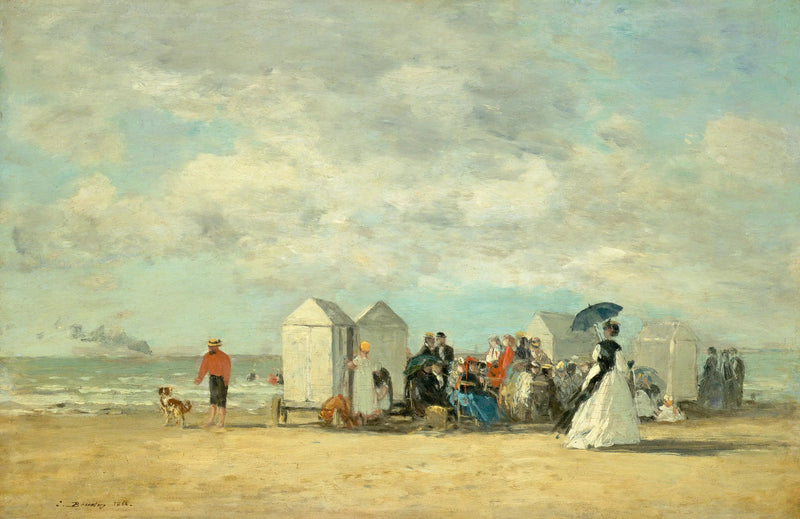 Scena plażowa - Eugène Boudin
