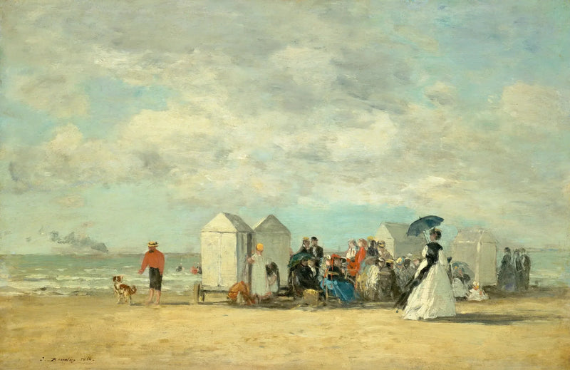 Scena plażowa - Eugène Boudin