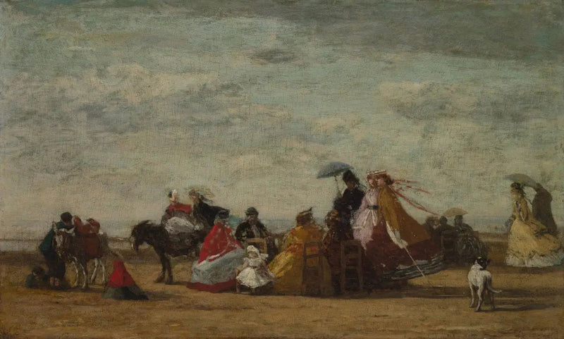 Scena plażowa - Eugène Boudin