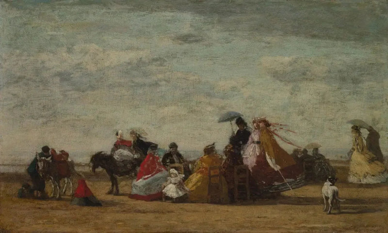 Scena plażowa - Eugène Boudin