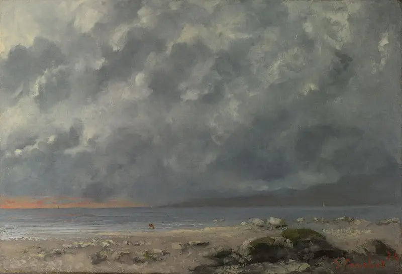 Scena plażowa - Gustave Courbet