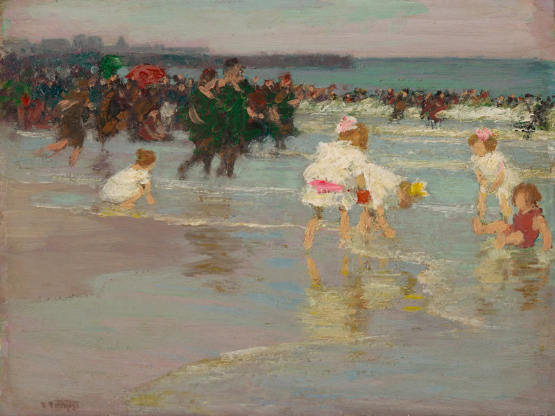 Scena plażowa (lub niedziela na plaży) - Edward Henry Potthast