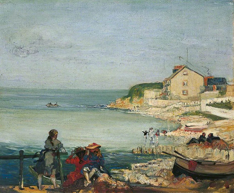 Scena plażowa, Swanage, Dorset - Charles Conder