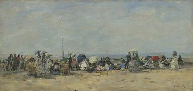 Scena plażowa, Trouville - Eugène Boudin