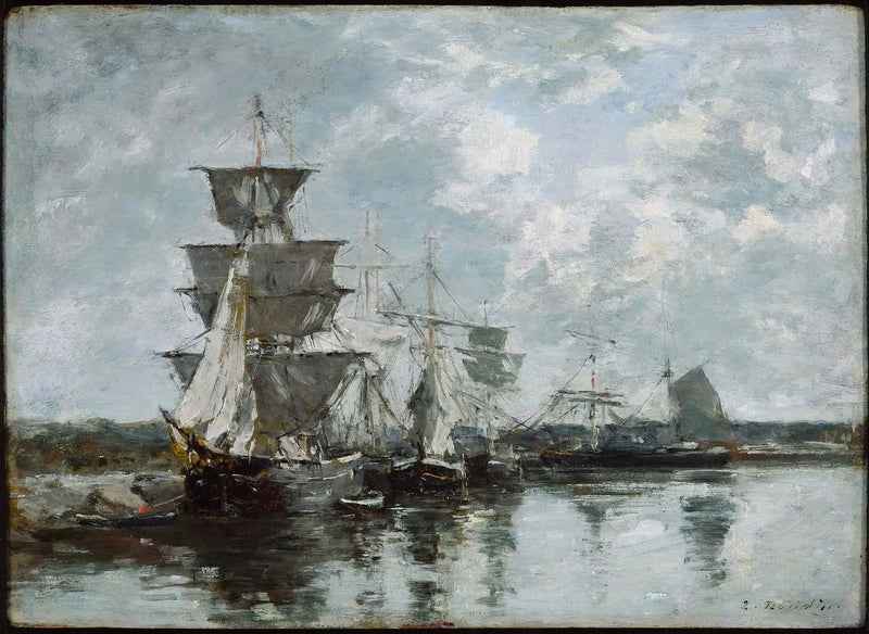 Scena portowa - Eugène Boudin