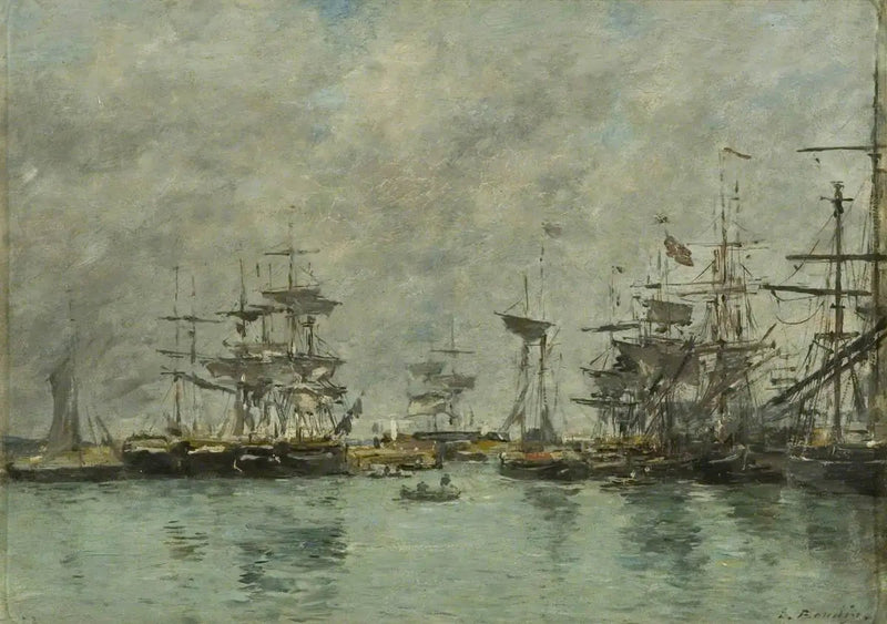 Scena portowa - Eugène Boudin