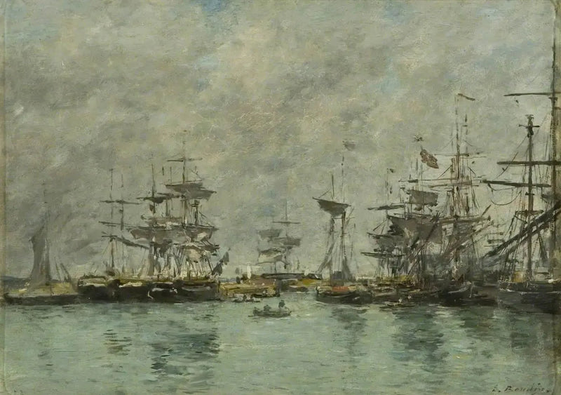Scena portowa - Eugène Boudin